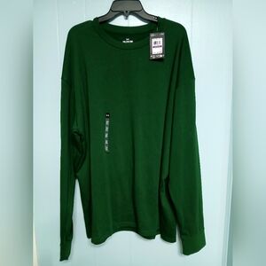 UNDER ARMOUR Men's 2XL Shirt Long Sleeve RELAXED FIT Green BRAND-NEW w/tags